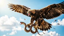 Snake vs Eagle Fight