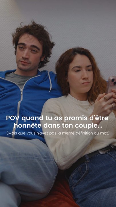 Quand tu as promis d’être honnête en couple 👀