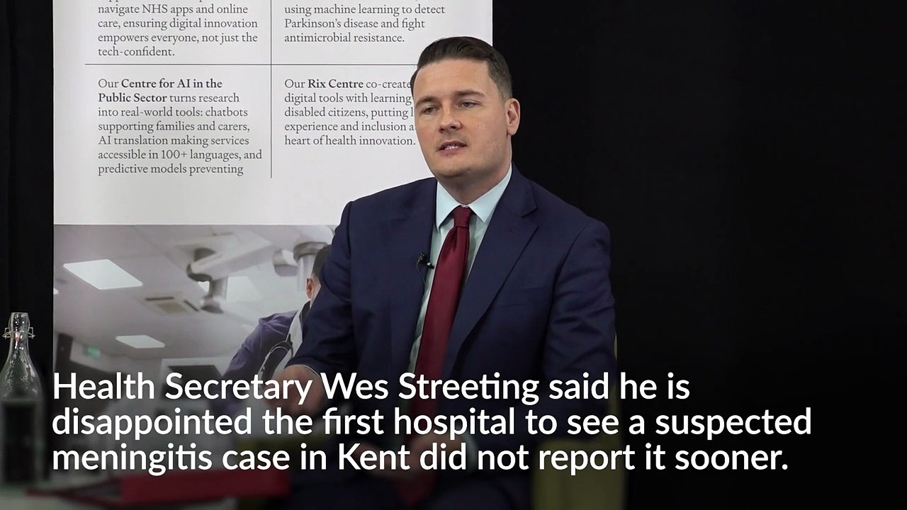 Hospital trust's response to first meningitis case 'not good enough', says Wes Streeting