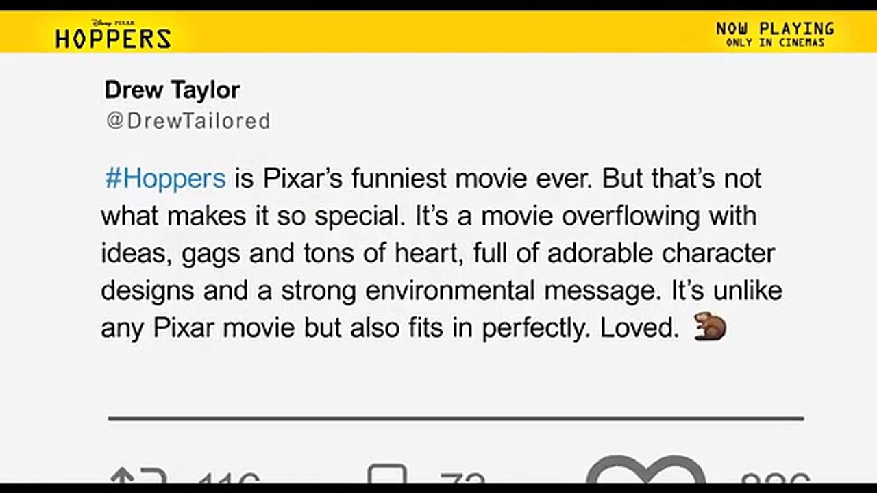 Hoppers | Tv Spot: Tom Review