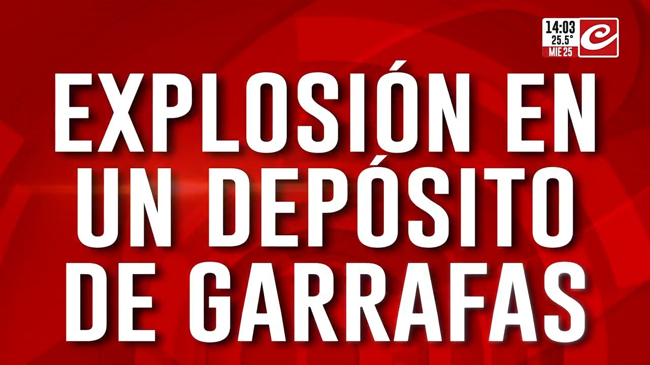 Explosión en un depósito de garrafas: le cayó una garrafa en la cabeza y ahora lucha por su vida