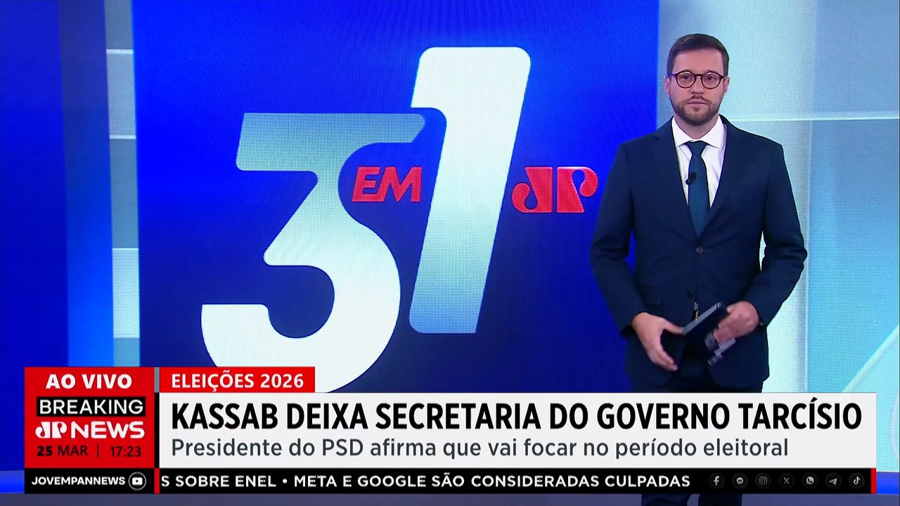 AGORA: Kassab deixa Secretaria do governo Tarcísio