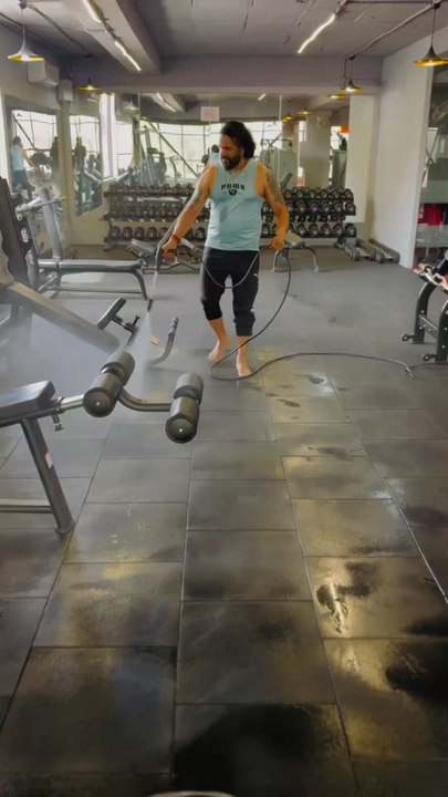 He's cleaning the room! 🔥🔥