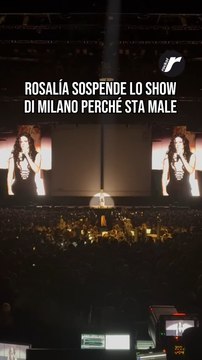 RosalÍa sospende lo show di Milano perché sta male