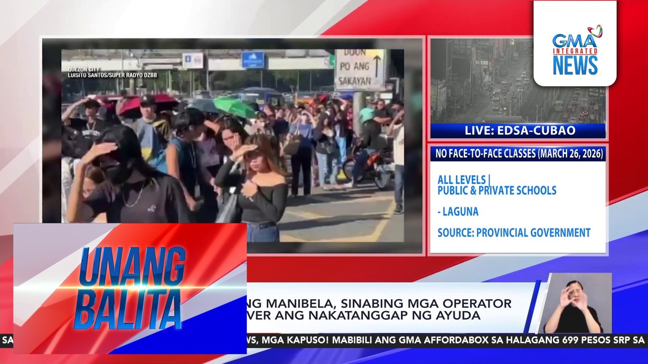 Ilang miyembro ng MANIBELA, naghahanda na sa Commonwealth Avenue para sa transport strike | Unang Balita