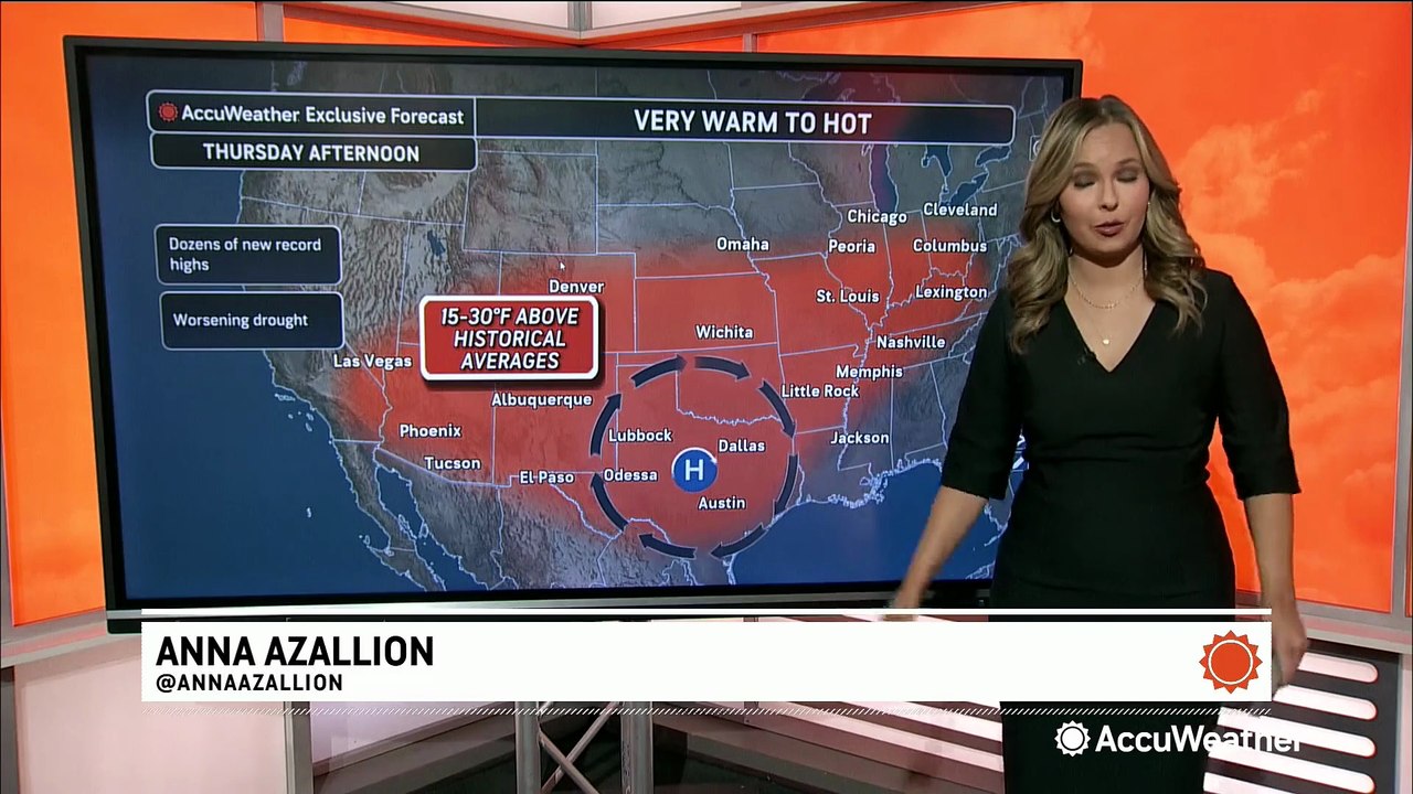 Record-challenging heat raises fire risk in the Southwest and Plains