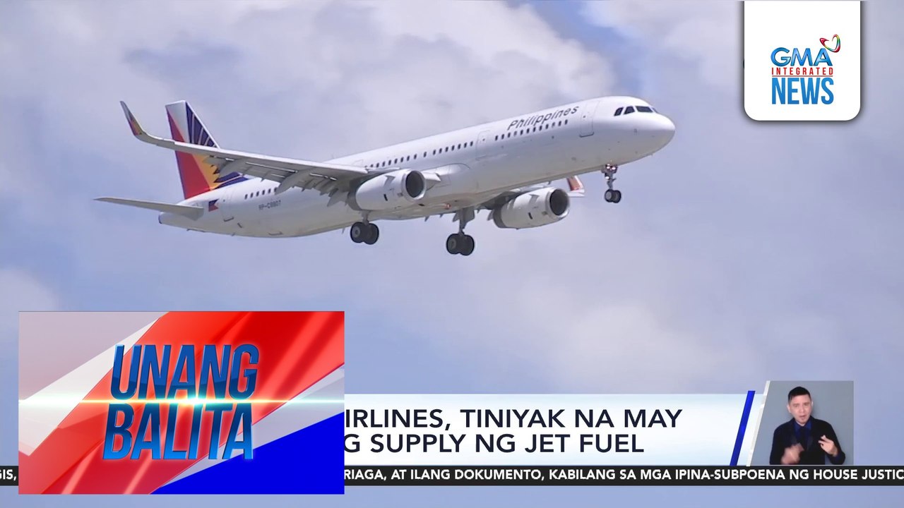 Philippine Airlines, tiniyak na may sapat silang supply ng jet fuel | Unang Balita