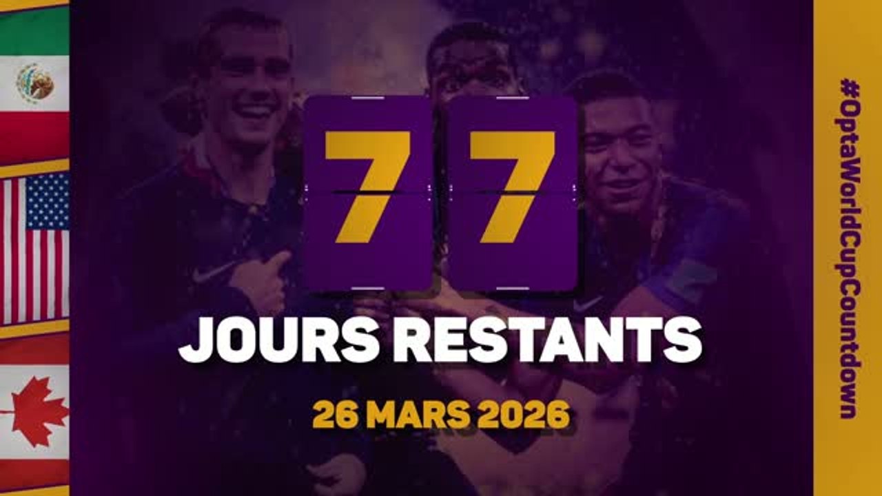 Le décompte d’Opta - J-77 avant la Coupe du monde