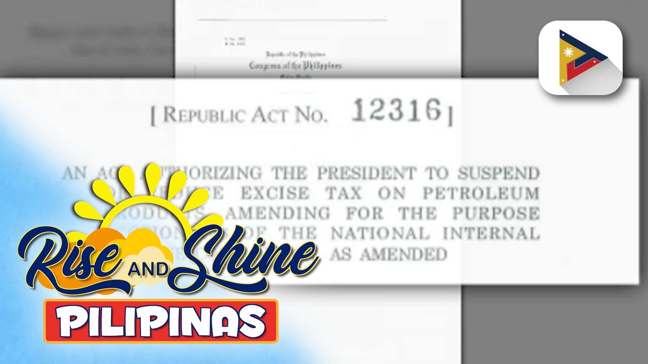 Batas na nagbibigay kapangyarihan sa pangulo na suspendihin o tapyasan ang excise tax sa langis, nilagdaan na ni PBBM