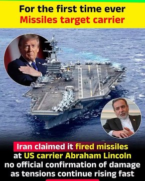 US Carrier Attacked! 🚢 Iran claims missiles hit Abraham Lincoln.
