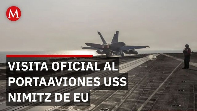 Milenio a bordo del portaaviones USS Nimitz de EU