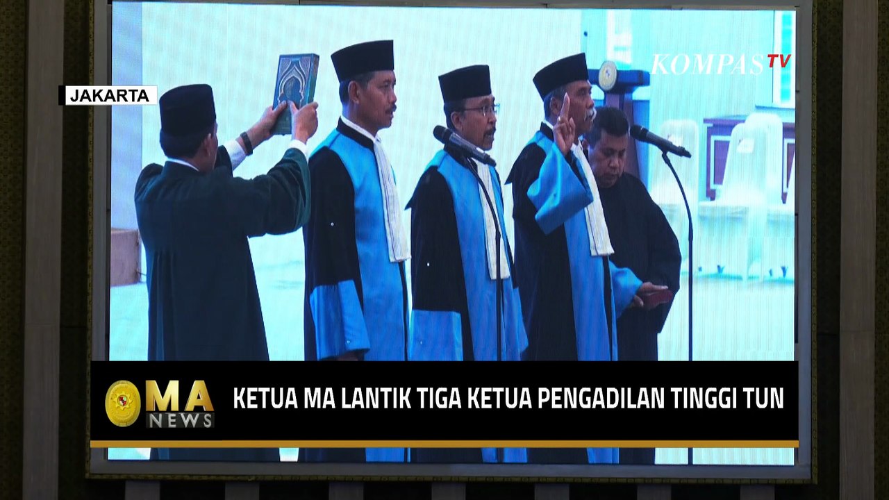 Ketua MA Sunarto Lantik 3 Ketua PT TUN, Tekankan Integritas dan Profesionalisme Hakim | MA NEWS