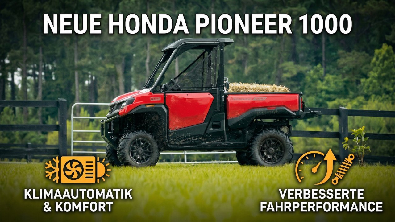 Honda Pioneer 1000 Elite (2026): Geschlossene Kabine & Premium-Feeling