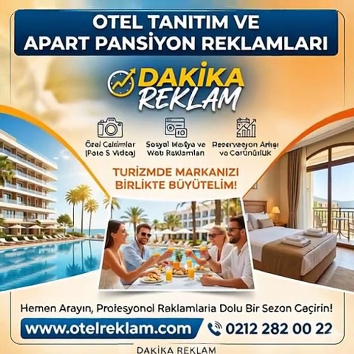 Otel Konaklama Tanıtım Reklam Pazarlama Dakika Reklam Ajansı