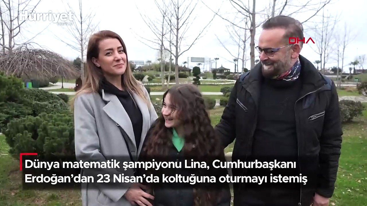 Dünya matematik şampiyonu Lina, Cumhurbaşkanı Erdoğan'dan 23 Nisan’da koltuğuna oturmayı istemiş