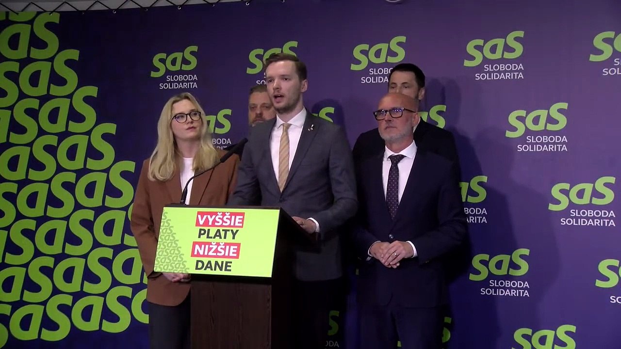 ZÁZNAM: SaS žiada mimoriadny zahraničný výbor pre podozrenia z ovplyvňovania volieb v SR