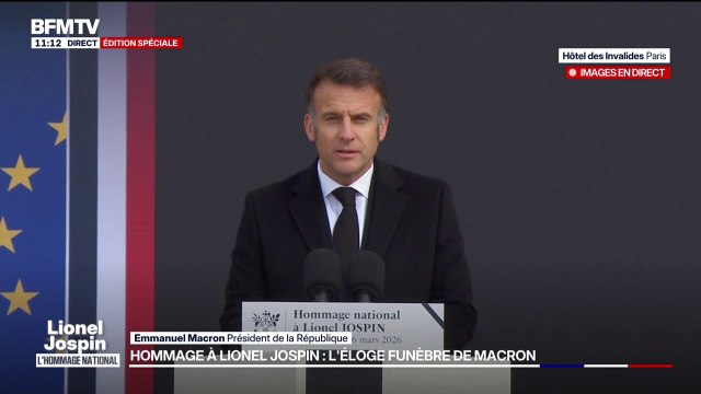 Hommage à Lionel Jospin: La Nation rend hommage à un homme qui fut aimé des siens et respecté de tous , déclare Emmanuel Macron