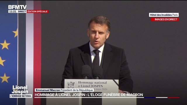 Hommage à Lionel Jospin: Pour convaincre, il avait le goût des autres , affirme Emmanuel Macron