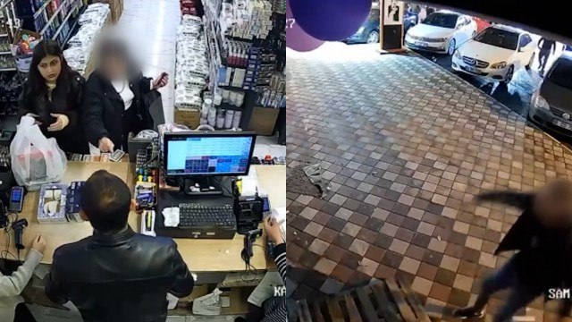 Hatay'da bir kişi eşinin tartıştığı esnafın iş yerinin camını kırdı