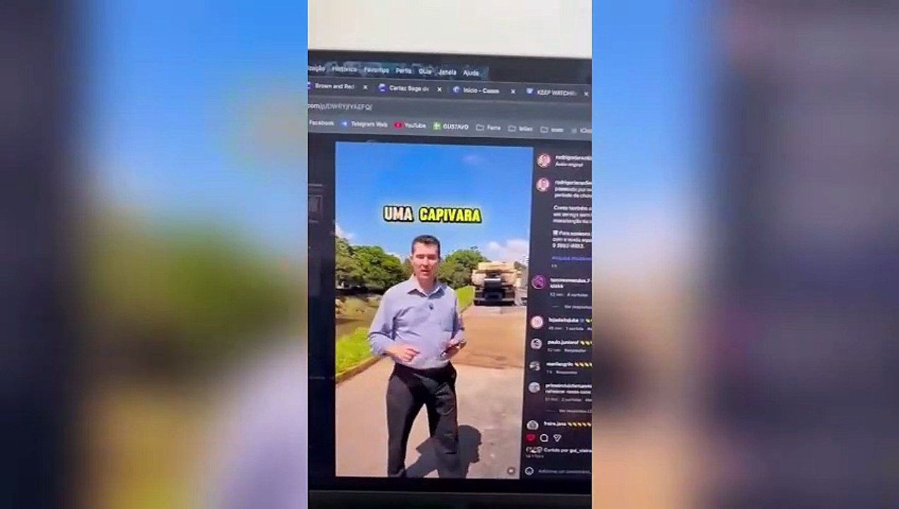 Morador usa IA, cria capivara em buraco e prefeitura corre para resolver problema