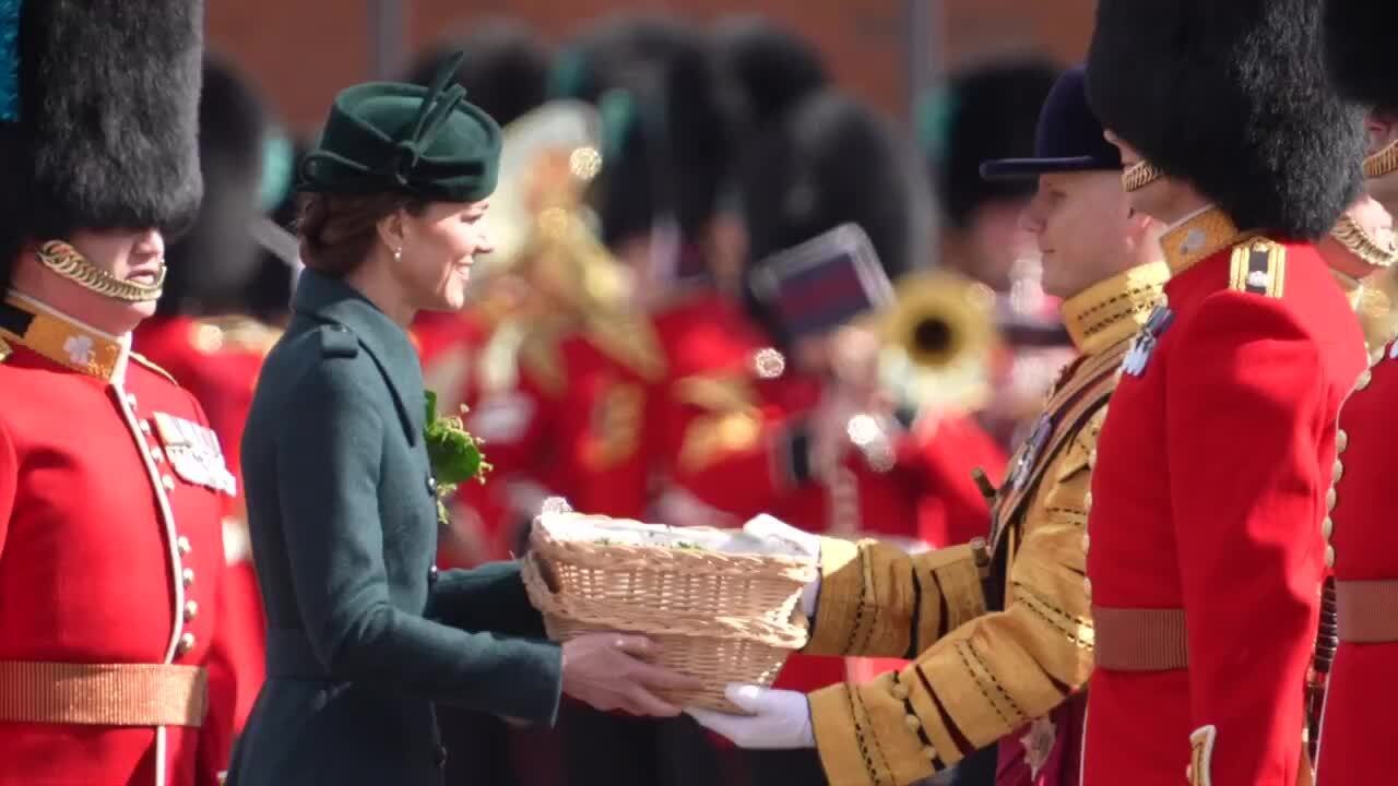 Kate Becomes Colonel of the Irish Guards on St. Patrick's Day