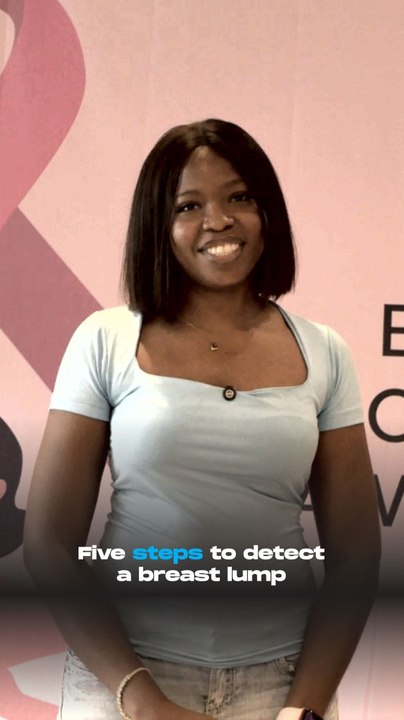 Five steps to detect a breast lump