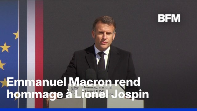 Lionel Jospin a modernisé de manière inédite la France, estime Emmanuel Macron