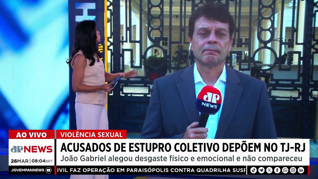 Acusados de estupro coletivo depõem no TJ-RJ