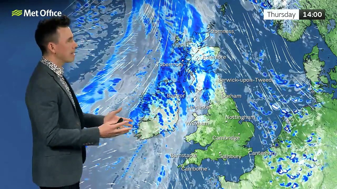Met Office Thursday Afternoon Weather Forecast 26/03/2026