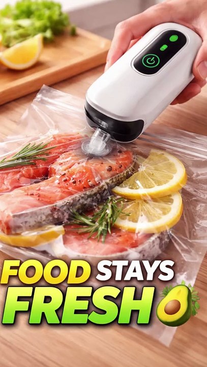 Chef Preserve Compact Vacuum Sealer Machine | Portable Food Saver with 30 Bags