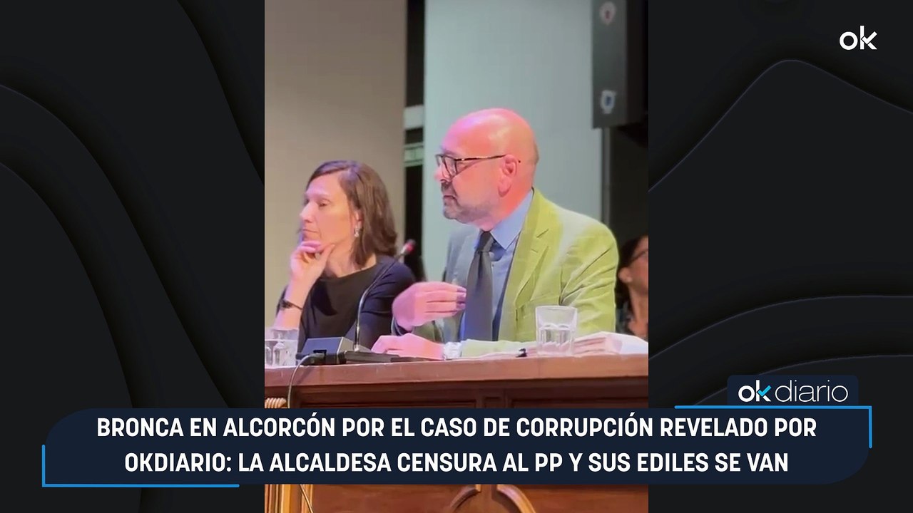 Bronca en Alcorcón por el caso de corrupción revelado por OKDIARIO: la alcaldesa censura al PP y sus ediles se van