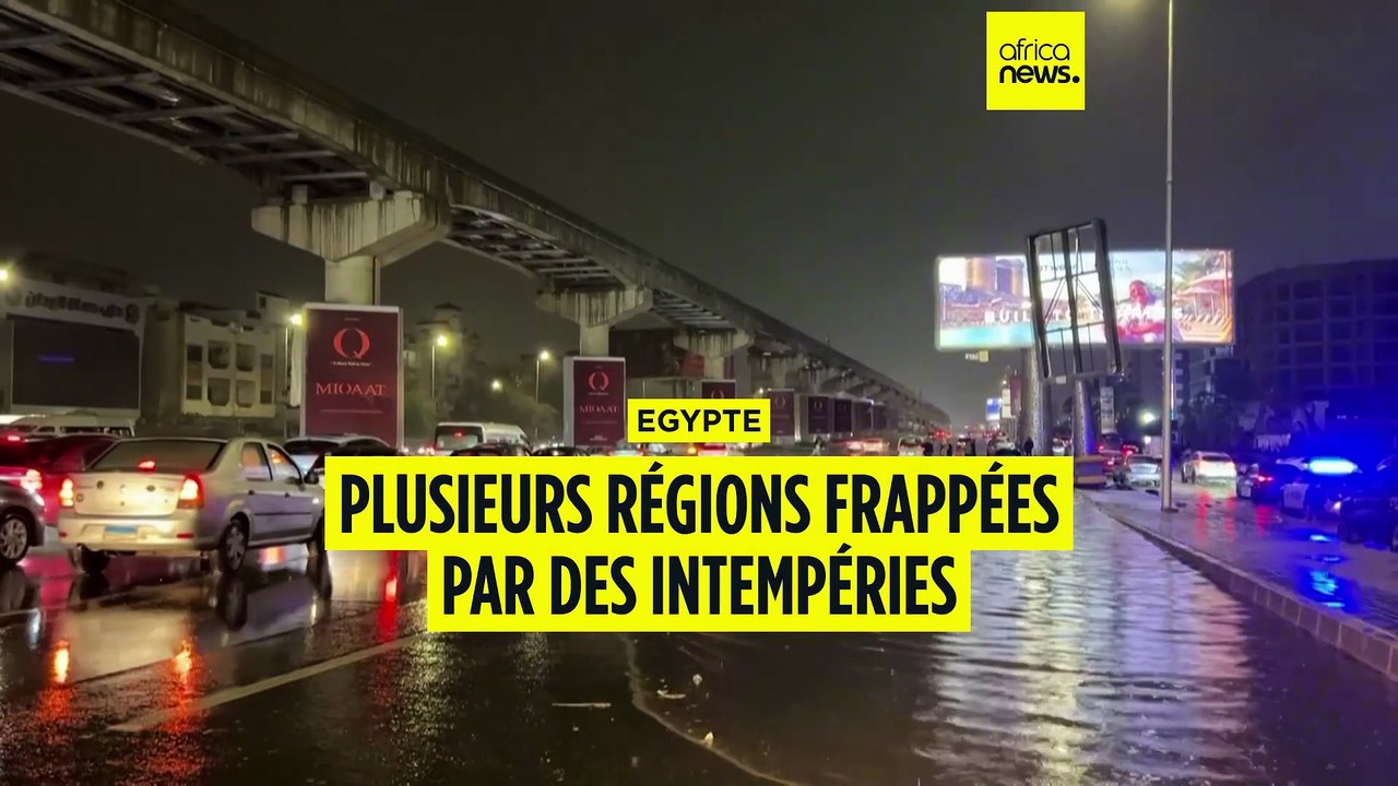 Plusieurs régions de l'Egypte confrontées à de fortes précipitations