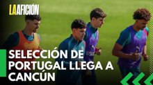 Selección de Portugal llega a Cancún bajo fuerte dispositivo de seguridad