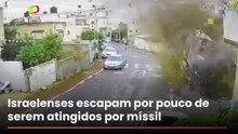 Israelenses escapam por pouco de míssil em ataque na região de Tel Aviv