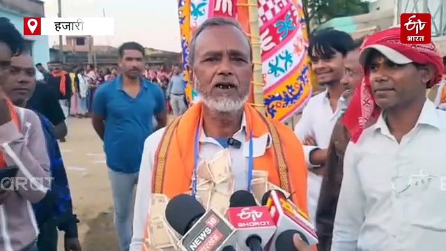 हजारीबाग रामनवमी: 400 मीटर कपड़े से बना 100 फीट ऊंचा महावीरी झंडा, एक साल की कड़ी मेहनत के बाद मोहम्मद सुलेमान ने किया तैयार