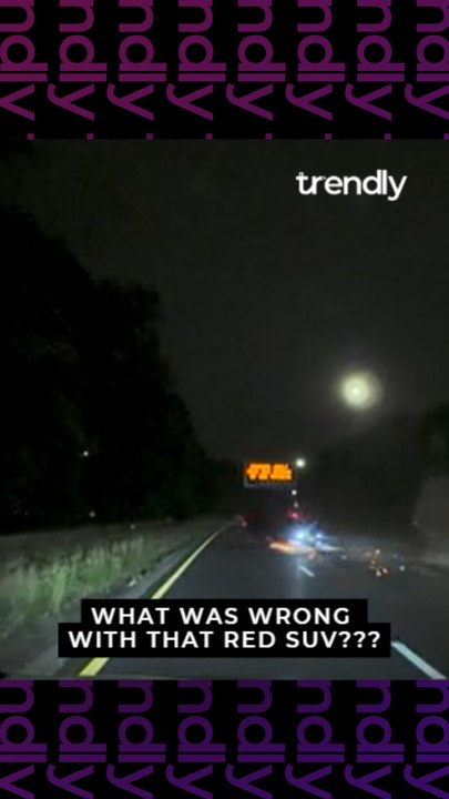 Dashcam footage shows red SUV overturning in high-speed crash on Southern State Parkway