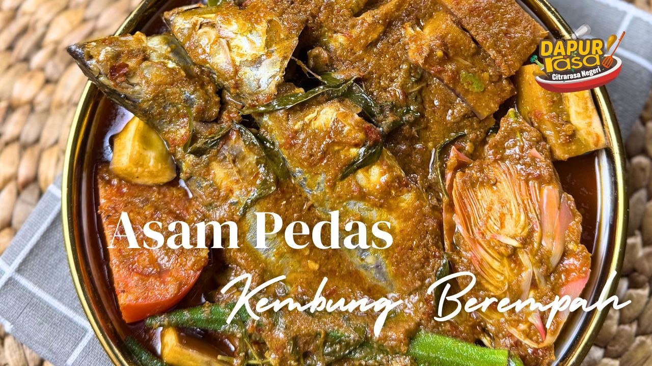 Pedas Menyengat & Berempah Kaw! Asam Pedas Kembung Ni Buat Nasi Tak Cukup,