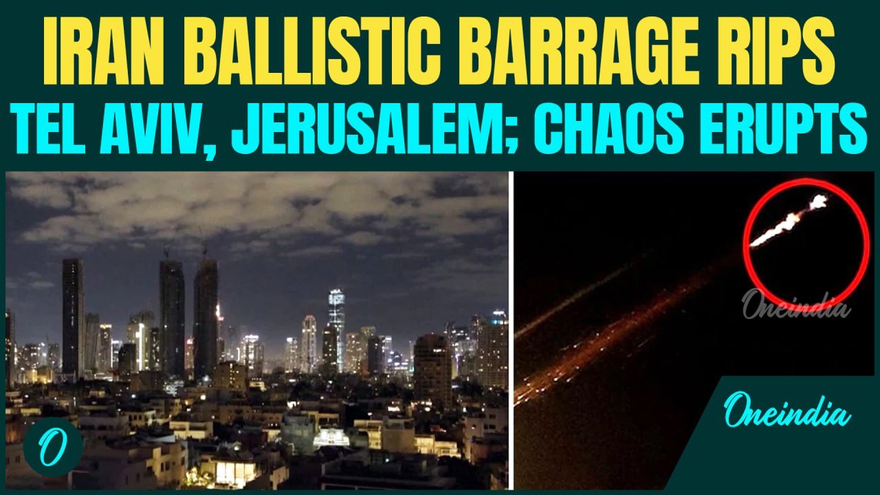 Iron Dome FAILS? Iranian Missile POUNDS Tel Aviv, Jerusalem | Sirens Blare, Civilians FLEE Panic