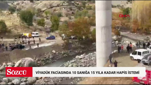 Viyadük inşaatında 4 işçinin öldüğü çökmeye ilişkin 10 sanık hakkındı 15'er yıla kadar hapis istemi
