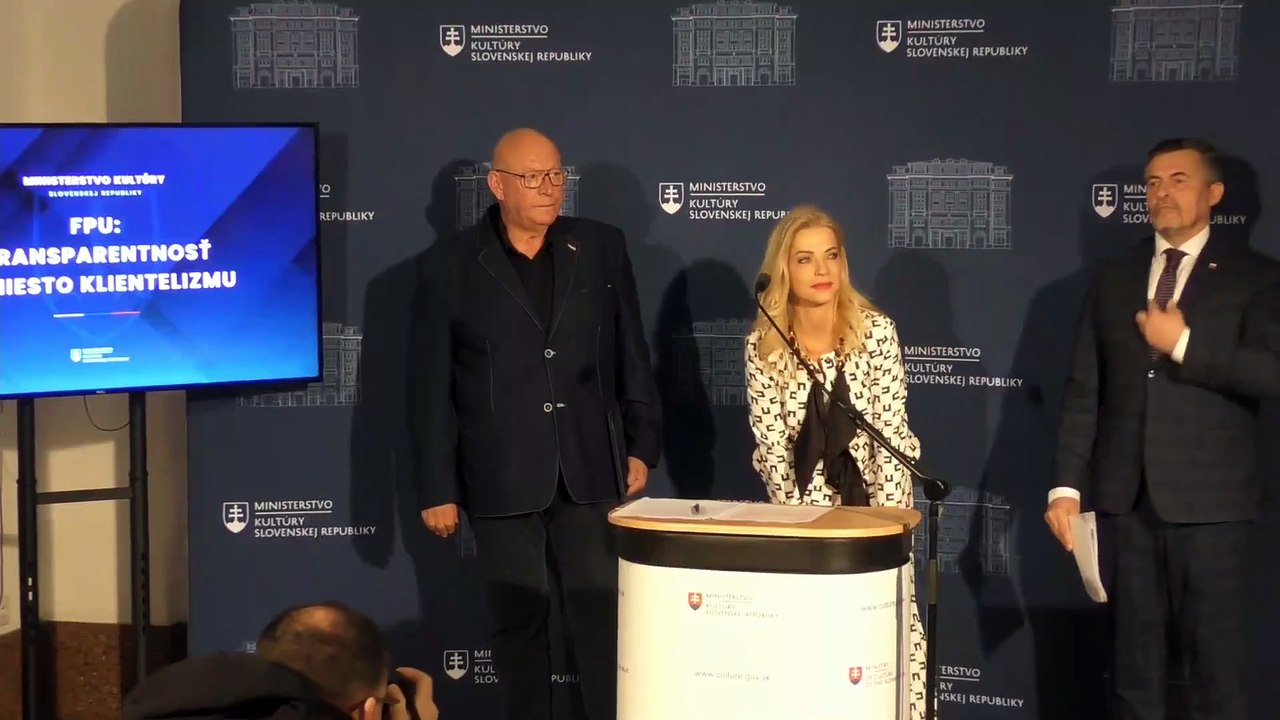 ZÁZNAM: TK Ministerstva kultúry SR a Fondu na podporu umenia