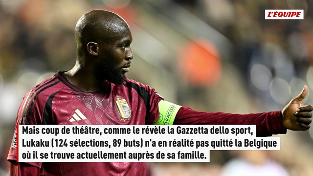 Romelu Lukaku refuse de rentrer à Naples après son forfait avec la Belgique - Foot - Serie A