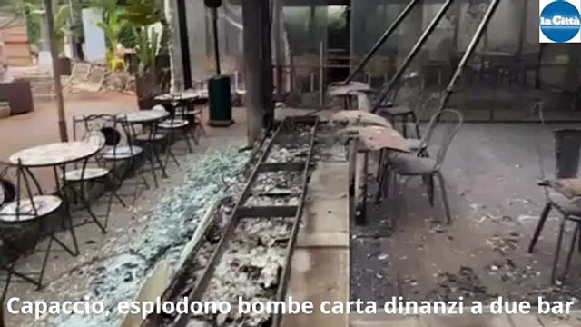 Capaccio Paestum, esplodono bombe carta: danneggiati due locali