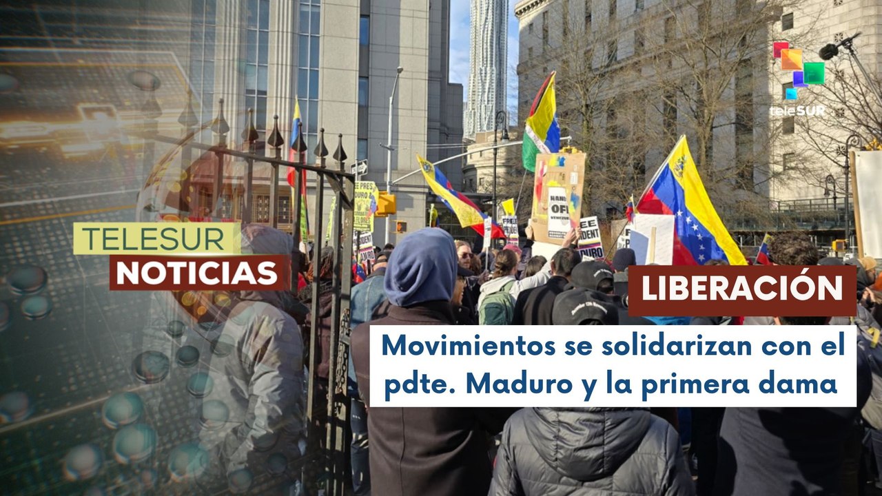 Manifestantes exigen liberación del pdte. Nicolás Maduro y la primera dama