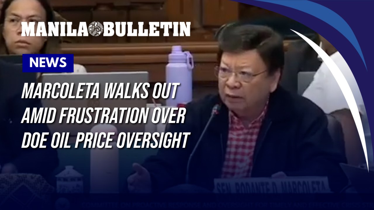 Marcoleta walks out amid frustration over DOE oil price oversight
