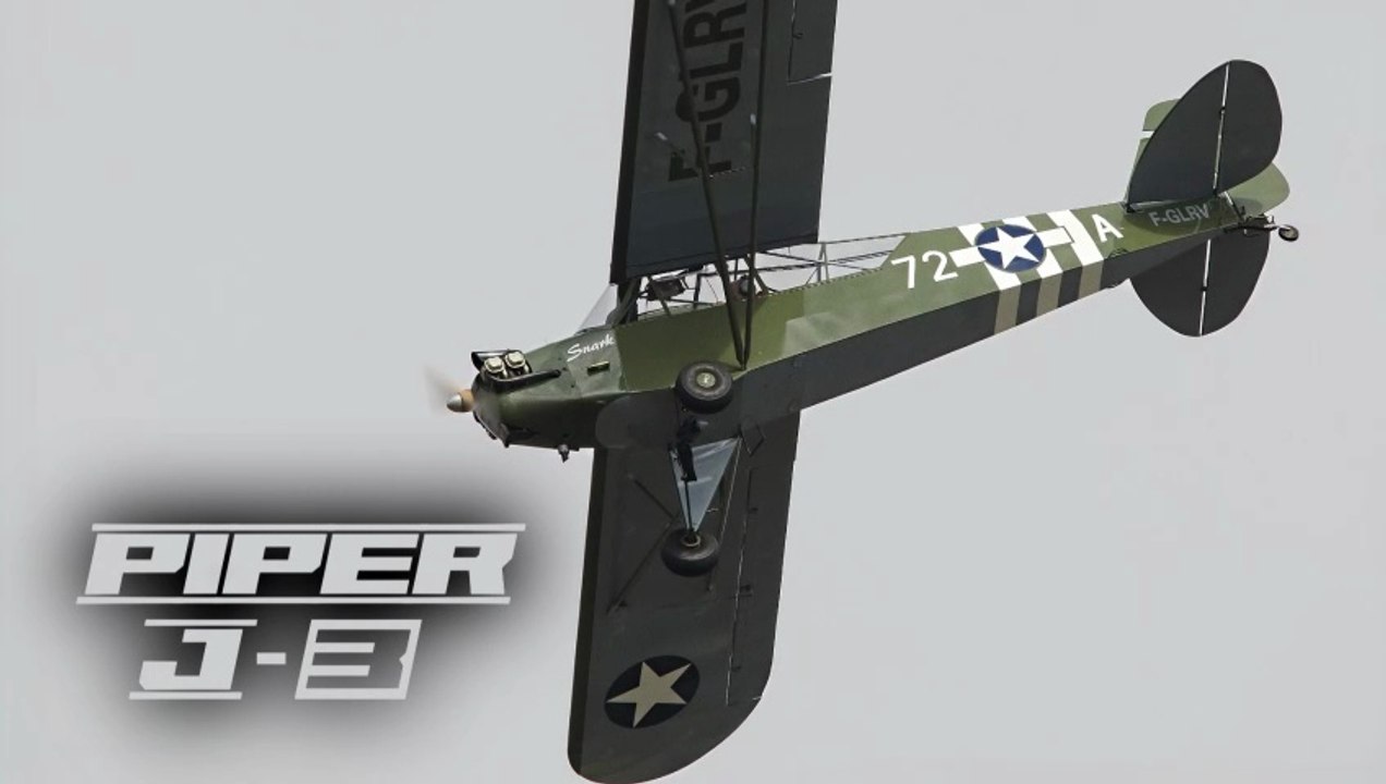 PIPER J-3 🎥🤩Démo J2 🤩🎥Rennes Aishow II