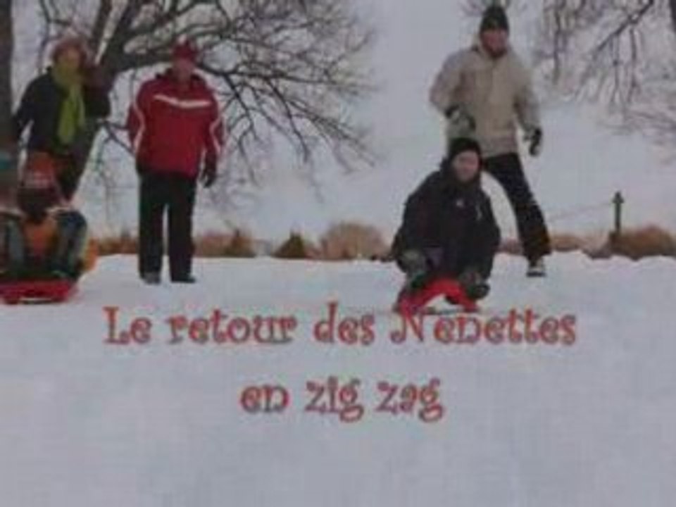 Partie de luge Noël 2007