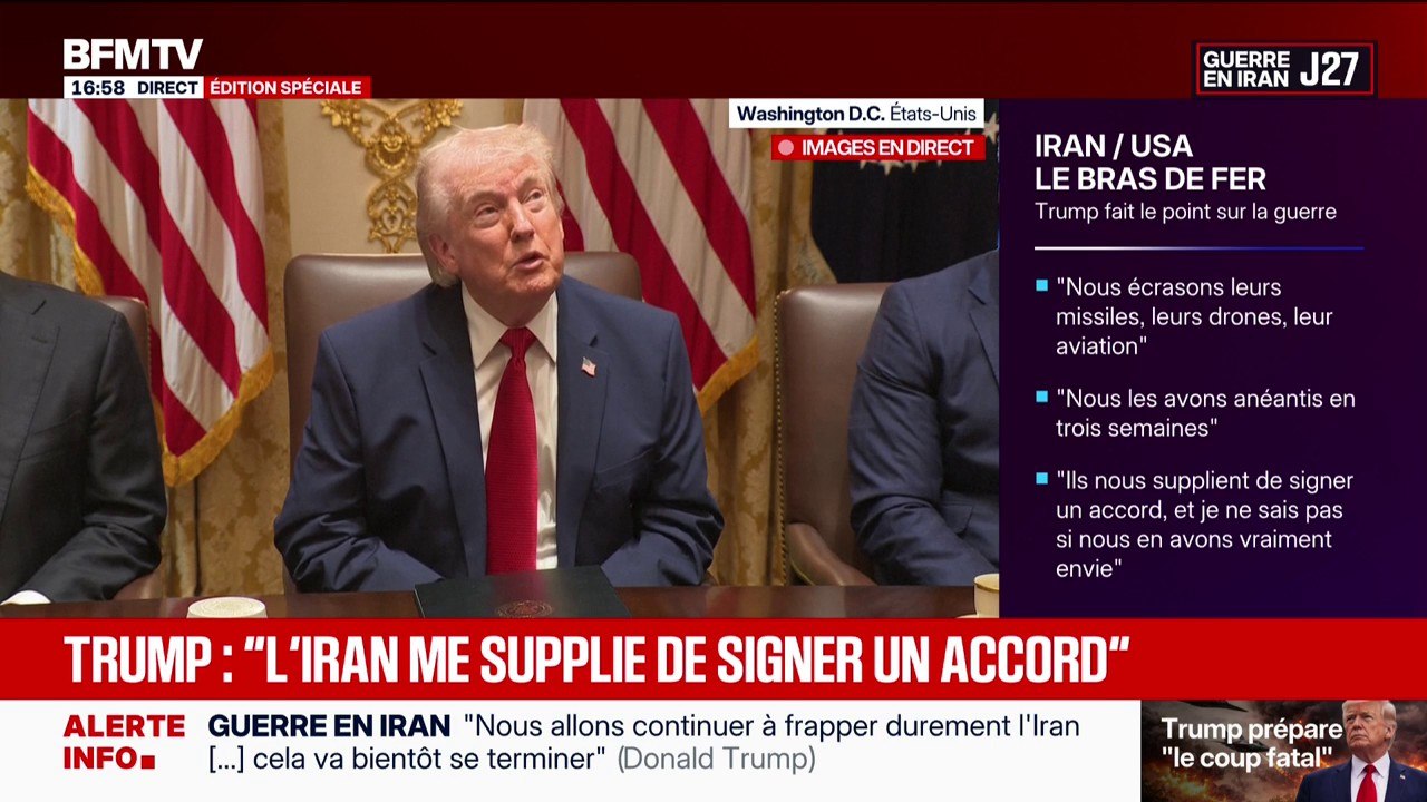 Guerre au Moyen-Orient:  "Nous n'avons pas besoin du détroit d'Ormuz", assure Donald Trump