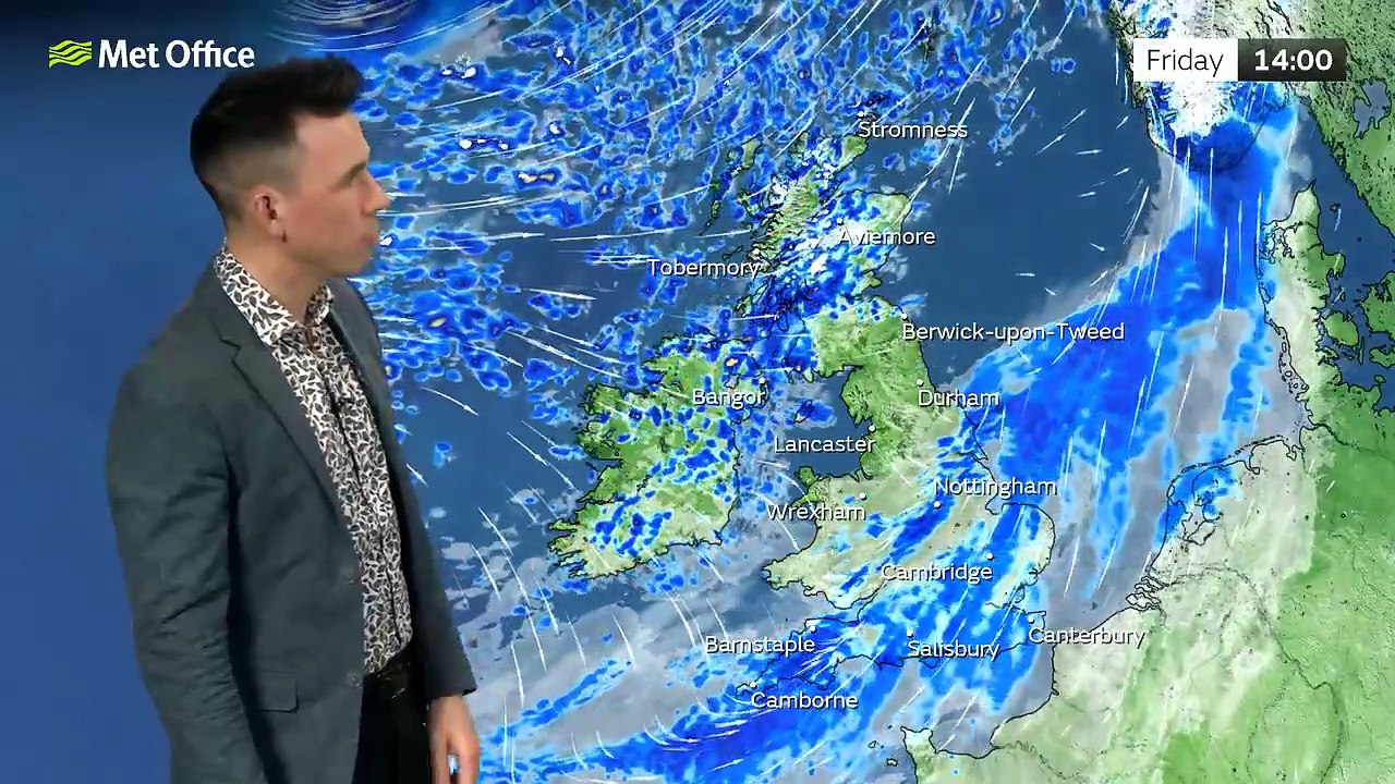 Met Office Thursday Evening Weather Forecast 26/03/2026