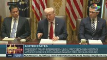 Trump interferes in legal proceeding by insisting on charges against pres. Nicolas Maduro