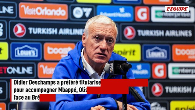 La compo de la France face au Brésil : Hugo Ekitike préféré à Désiré Doué en attaque - Foot - Bleus
